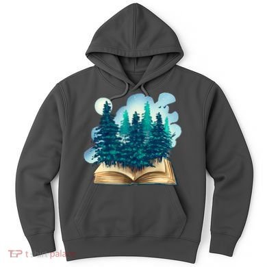 Nature Forest Book Hoodie