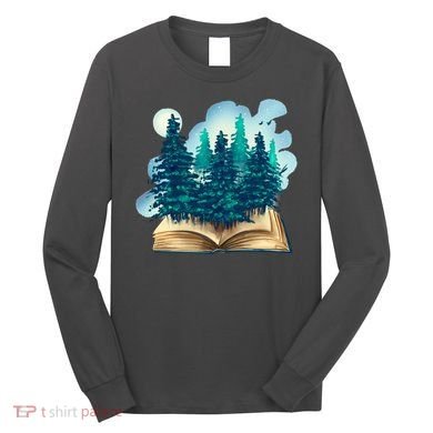Nature Forest Book Long Sleeve Shirt