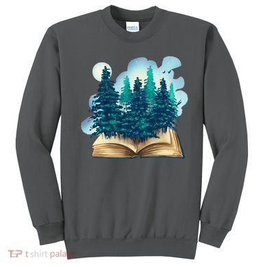 Nature Forest Book Sweatshirt