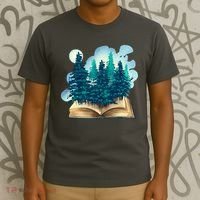Nature Forest Book T-Shirt thumb 3