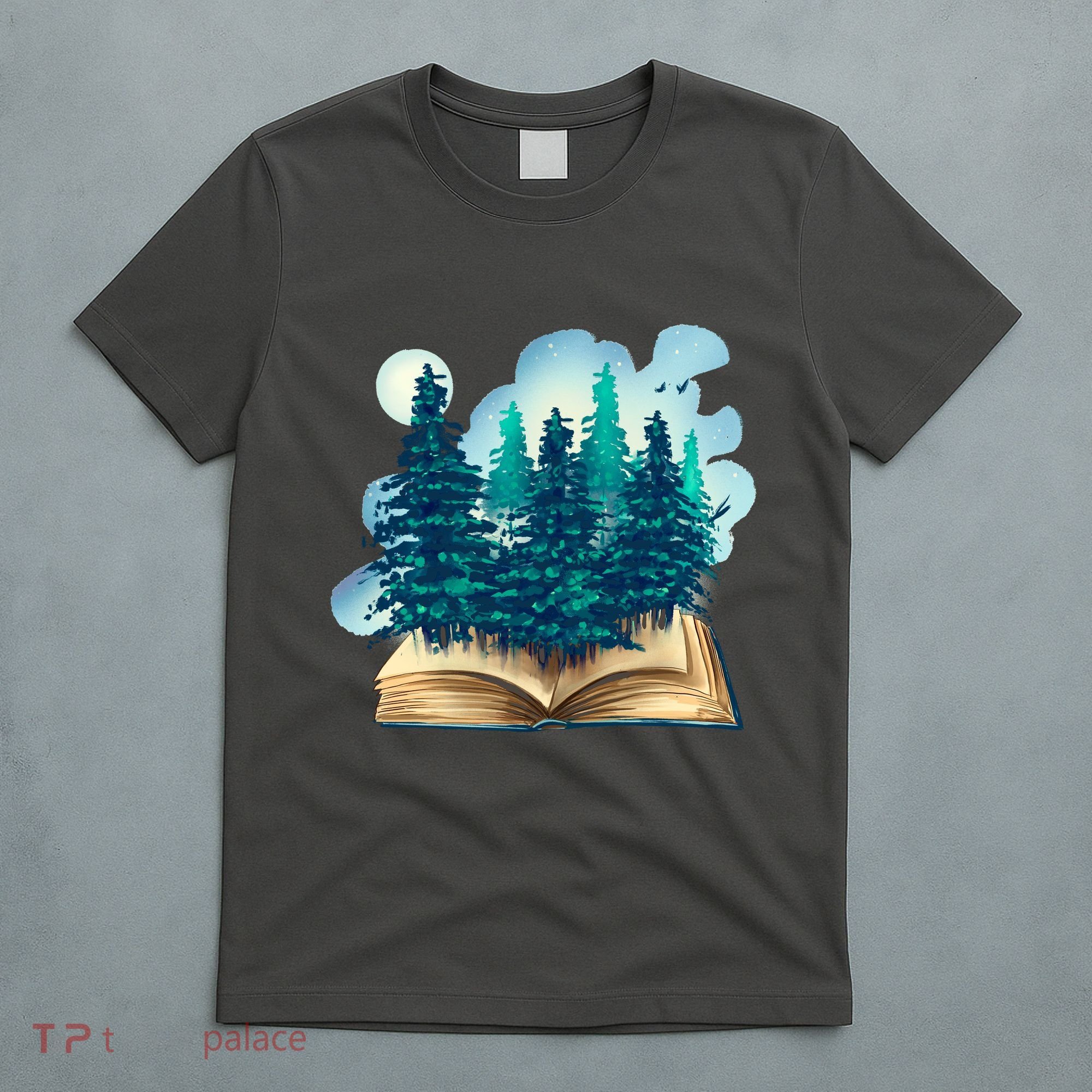 Nature Forest Book T-Shirt