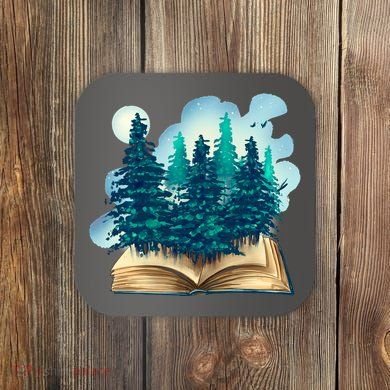 Nature Forest Book Coaster