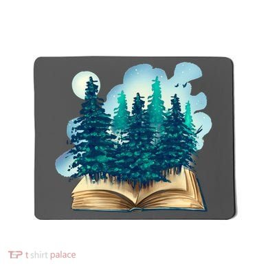 Nature Forest Book Mousepad
