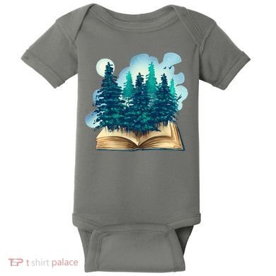 Nature Forest Book Baby Bodysuit