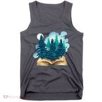 Nature Forest Book Tank Top thumb 0