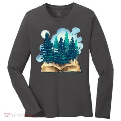 Nature Forest Book Women's Long Sleeve Shirt