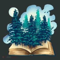 Nature Forest Book Women's Long Sleeve Shirt thumb 2