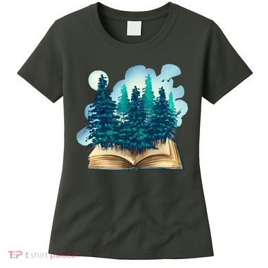 Nature Forest Book Women's T-Shirt