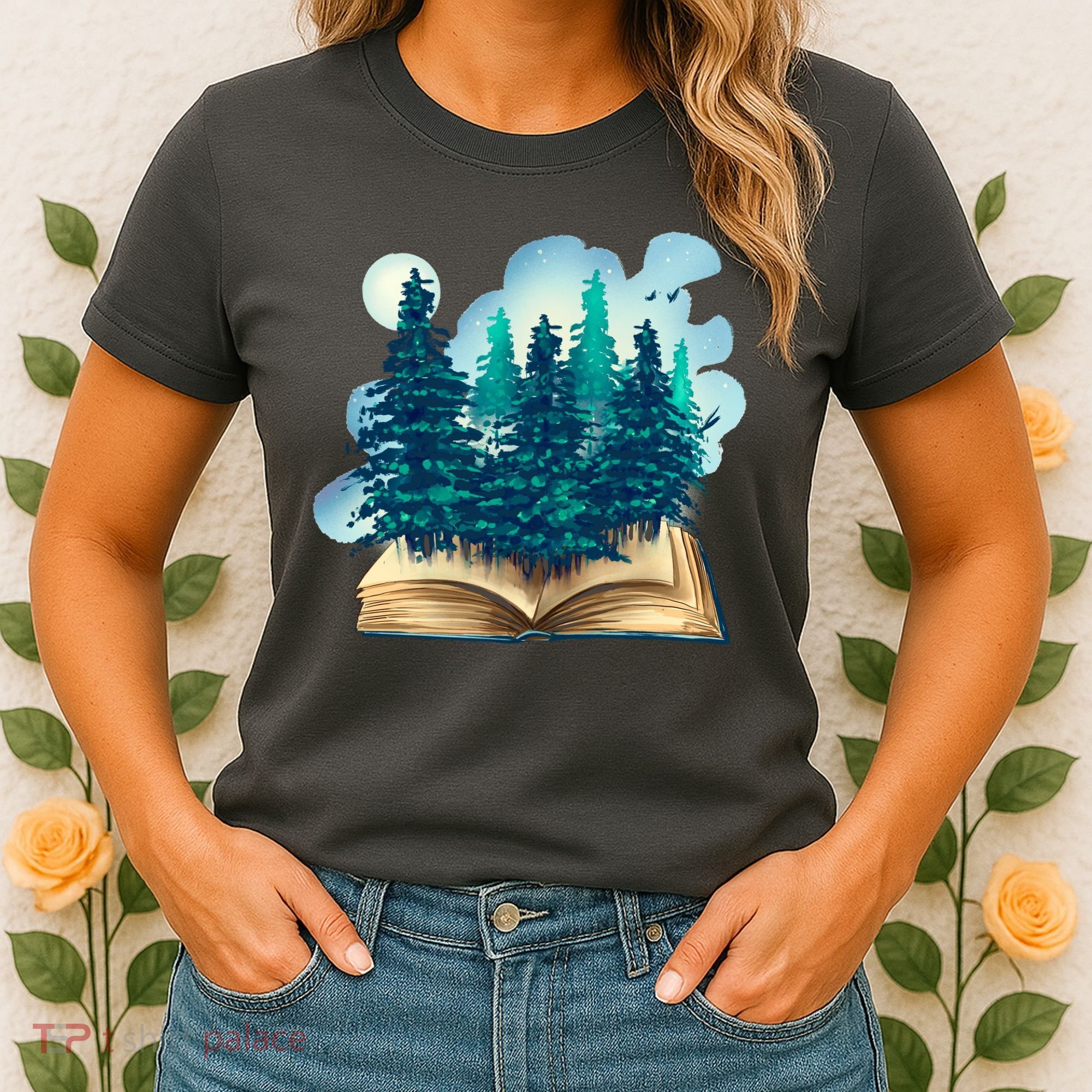 Nature Forest Book Women's T-Shirt