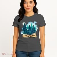 Nature Forest Book Women's T-Shirt thumb 4