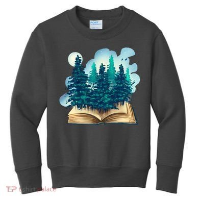 Nature Forest Book Kids Sweatshirt