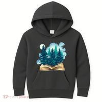 Nature Forest Book Kids Hoodie thumb 0