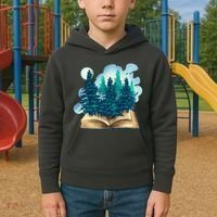 Nature Forest Book Kids Hoodie thumb 2