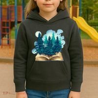 Nature Forest Book Kids Hoodie thumb 3