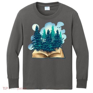 Nature Forest Book Kids Long Sleeve Shirt