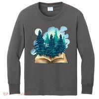 Nature Forest Book Kids Long Sleeve Shirt thumb 0