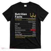 Nutrition Facts Baba Persian Grandfather Grandpa Grandad T-Shirt thumb 0