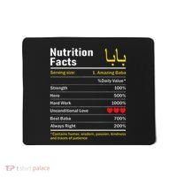 Nutrition Facts Baba Persian Grandfather Grandpa Grandad Mousepad thumb 0