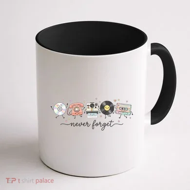 Never Forget Beloved Old Technology Coffee Mug back