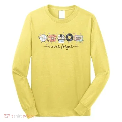Never Forget Beloved Old Technology Long Sleeve Shirt