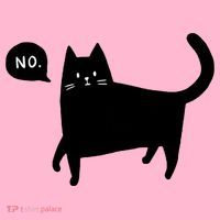 No Funny Black Cat Coaster thumb 2