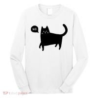 No Funny Black Cat Long Sleeve Shirt thumb 0