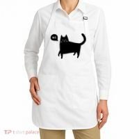 No Funny Black Cat Apron thumb 2