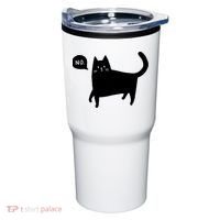 No Funny Black Cat Tumbler thumb 0