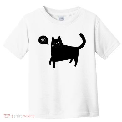 No Funny Black Cat Toddler T-Shirt