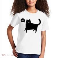 No Funny Black Cat Kids T-Shirt thumb 2