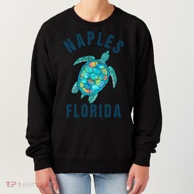 Naples Fl Beach Design / Sea Turtle Illustration Gift Meaningful Gift Women's Sweatshirt