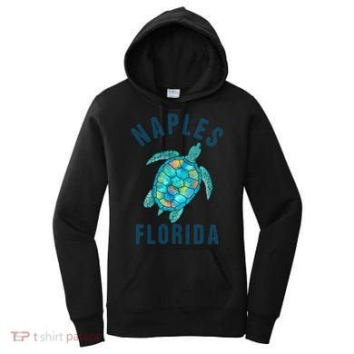 Naples Fl Beach Design / Sea Turtle Illustration Gift Meaningful Gift Women's Hoodie