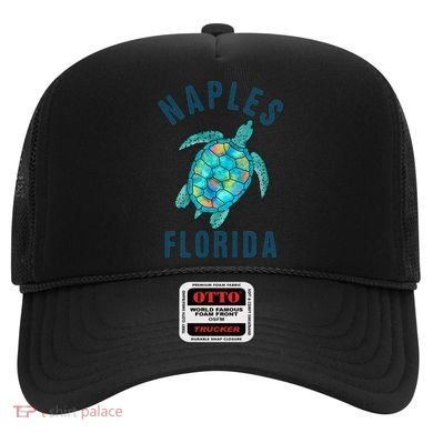 Naples Fl Beach Design / Sea Turtle Illustration Gift Meaningful Gift Hat