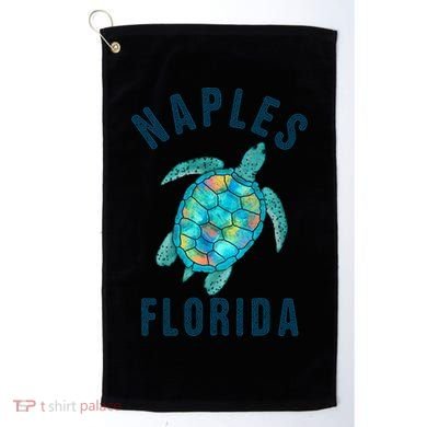 Naples Fl Beach Design / Sea Turtle Illustration Gift Meaningful Gift Golf Towel