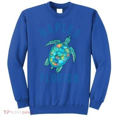 Naples Fl Beach Design / Sea Turtle Illustration Gift Meaningful Gift Sweatshirt