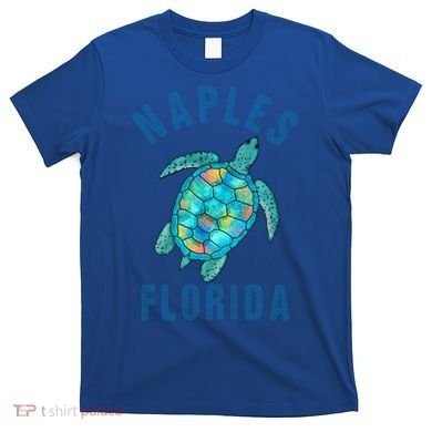 Naples Fl Beach Design / Sea Turtle Illustration Gift Meaningful Gift T-Shirt