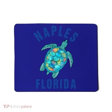 Naples Fl Beach Design / Sea Turtle Illustration Gift Meaningful Gift Mousepad