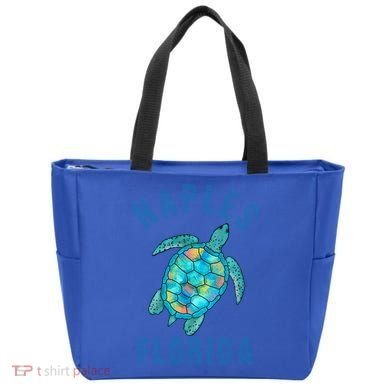 Naples Fl Beach Design / Sea Turtle Illustration Gift Meaningful Gift Tote Bag