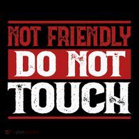 Not Friendly Do Not Touch Funny Sarcastic Quote Cute Cool Women's Hoodie thumb 2