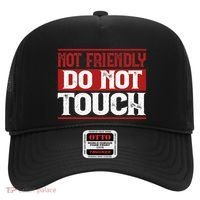 Not Friendly Do Not Touch Funny Sarcastic Quote Cute Cool Hat thumb 0