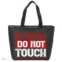 Not Friendly Do Not Touch Funny Sarcastic Quote Cute Cool Tote Bag thumb 0