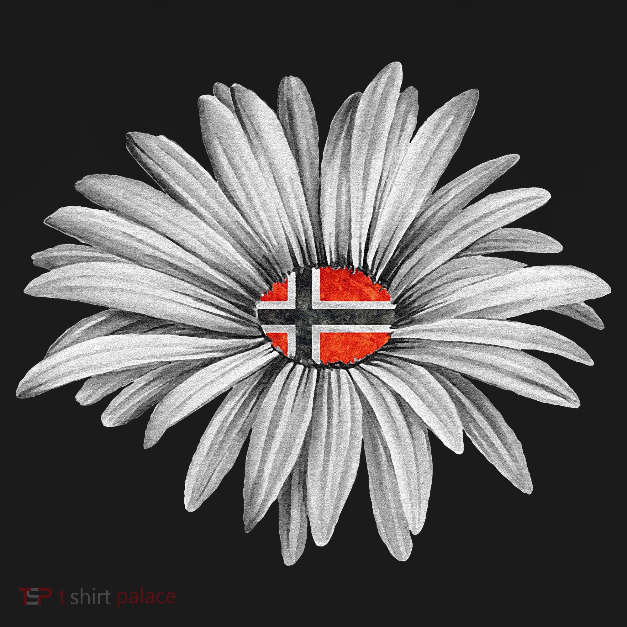 Norwegian Flag Daisy Trendy For Summer Cruise Norway Travel Ornament