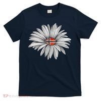 Norwegian Flag Daisy Trendy For Summer Cruise Norway Travel T-Shirt thumb 0