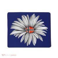 Norwegian Flag Daisy Trendy For Summer Cruise Norway Travel Mousepad thumb 0