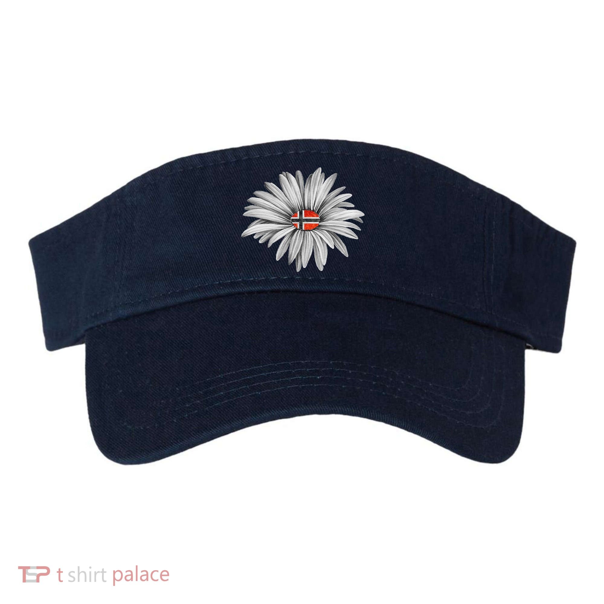 Norwegian Flag Daisy Trendy For Summer Cruise Norway Travel Visor