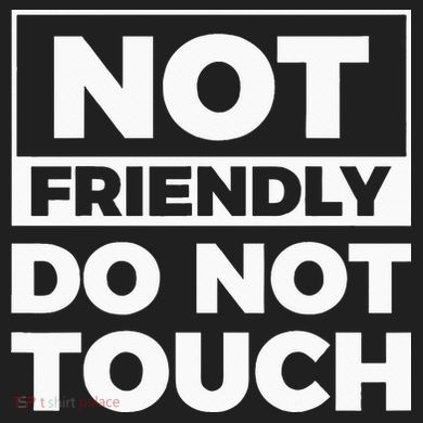 Not Friendly Do Not Touch 7 Panel Mesh Trucker Snapback Hat