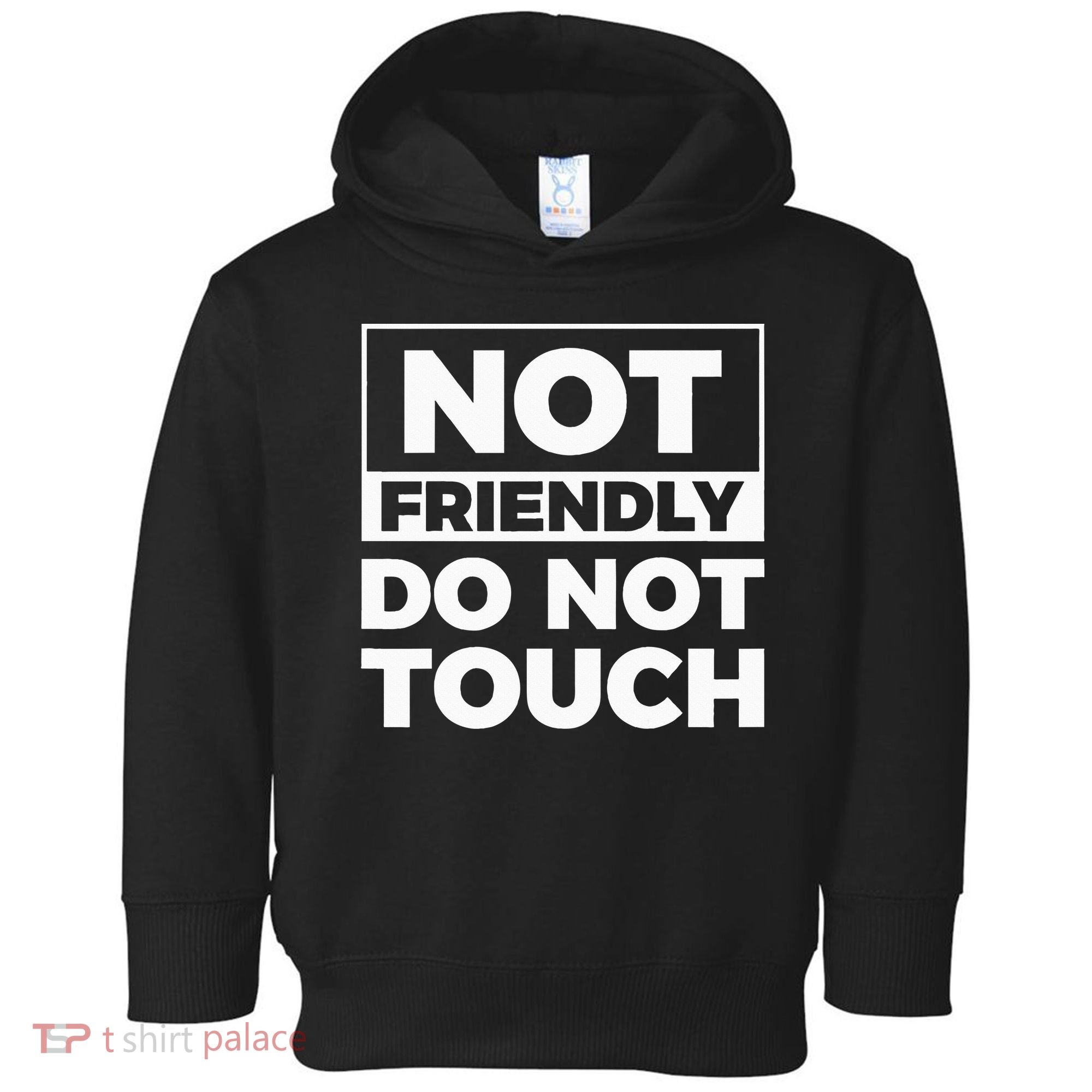 Not Friendly Do Not Touch Toddler Hoodie
