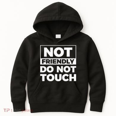 Not Friendly Do Not Touch Kids Hoodie