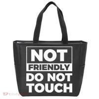 Not Friendly Do Not Touch Tote Bag thumb 0