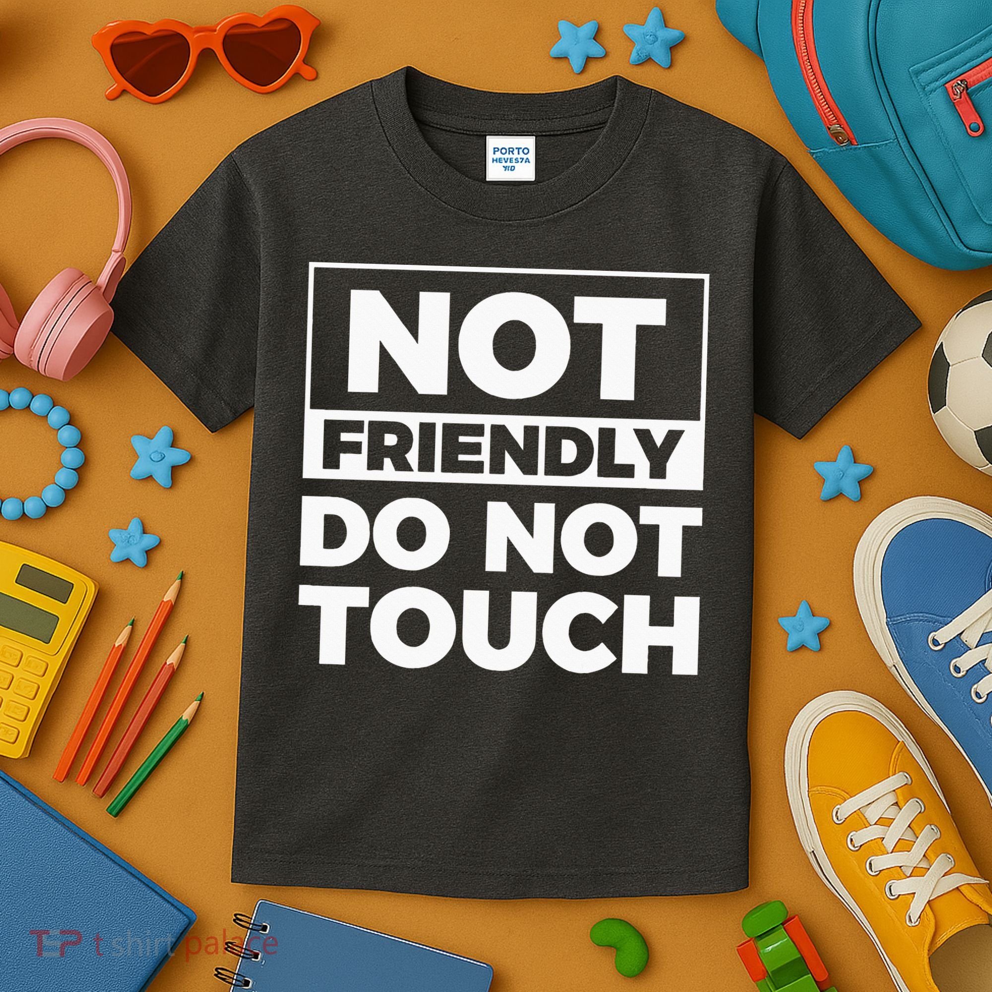 Not Friendly Do Not Touch Kids T-Shirt